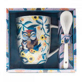Taza con cuchara enesco buhos